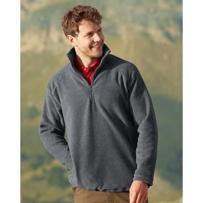 fruit of the loom half zip sweatshirt