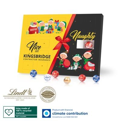 Picture of PERSONALISED ADVENT CALENDAR with Gourmet Lindt Filled Chocolate