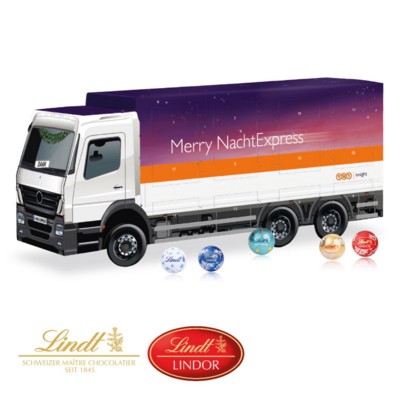 Picture of LINDT 3D TRUCK CHOCOLATE ADVENT CALENDAR