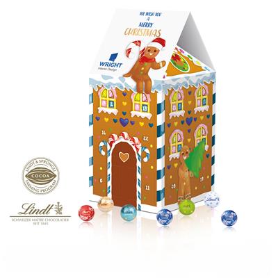 Picture of PERSONALISED LINDT XL HOUSE ADVENT CALENDAR