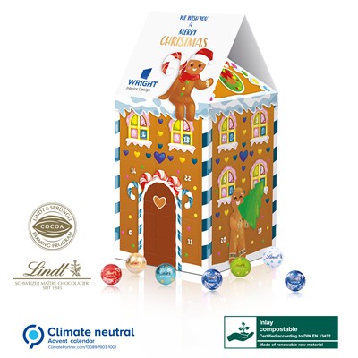 Picture of PERSONALISED LINDT XL HOUSE ADVENT CALENDAR.