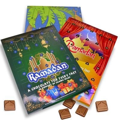 Picture of PERSONALISED RAMADAN A4 CHOCOLATE CALENDAR.