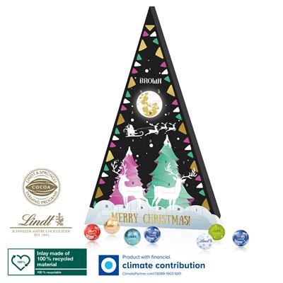 Picture of PERSONALISED LINDT ADVENT EXTRA LARGE CHRISTMAS TREE CALENDAR.