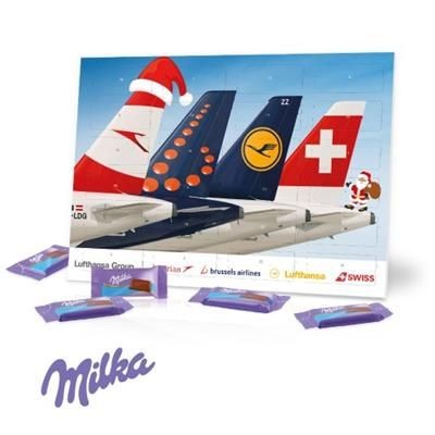 Picture of PERSONALISED A5 MILKA DESK TOP CALENDAR.