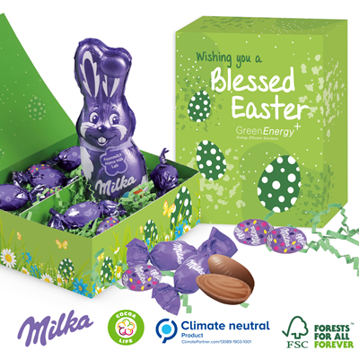 Picture of PERSONALISED MILKA BUNNY EXTRA LARGE EASTER GIFT BOX