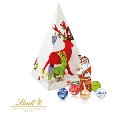 Picture of PERSONALISED LINDT CHRISTMAS PYRAMID