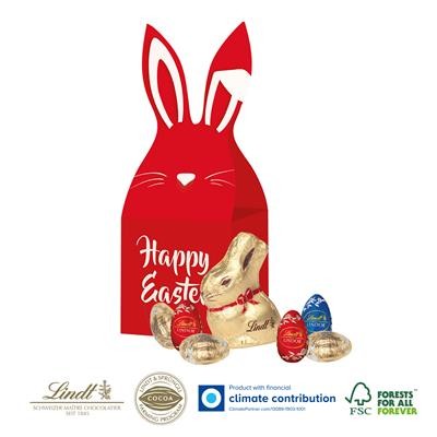 Picture of PERSONALISED LINDT BUNNY EARS BOX.