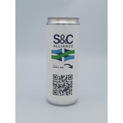 Picture of PERSONALISED CAN OF STILL OR SPARKLING WATER 330ML