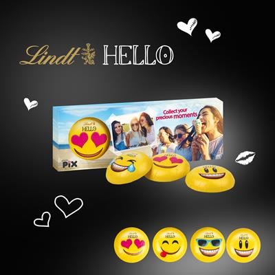 Picture of PERSONALISED LINDT EMOJI TRIO BOX