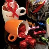 Picture of MUG FILLED with Chocolate or Sweets.