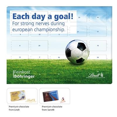 Picture of MINI LINDT CHOCOLATE COUNTDOWN TO FOOTBALL CALENDAR