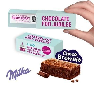 Picture of PERSONALISED MILKA CHOCOLATE BROWNIE.