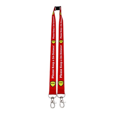 Picture of UK DYE SUBLIMATION DOUBLE TRIGGER CLIP LANYARD