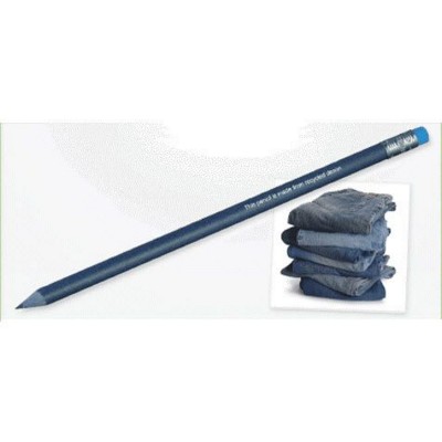 Picture of GREEN & GOOD RECYCLED DENIM PENCIL with Eraser.