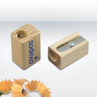 Picture of GREEN & GOOD WOOD SINGLE CAVITY SHARPENER in Natural.