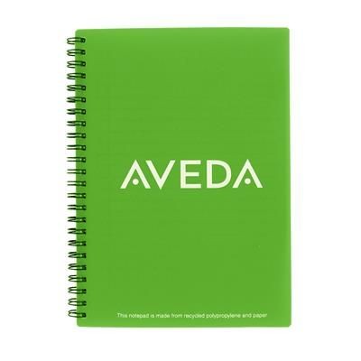Picture of GREEN & GOOD A5 RECYCLED POLYPROPYLENE NOTE BOOK with Recycled Paper.