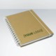 Picture of GREEN & GOOD RECYCLED A5 HARDBACK NATURAL SPIRAL WIRO BOUND NOTE BOOK