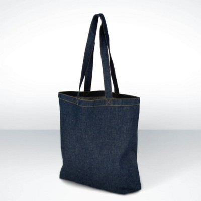 Picture of GREEN & GOOD CARNABY STREET 8OZ DENIM SHOPPER TOTE BAG in Blue