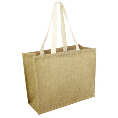 Picture of GREEN & GOOD TAUNTON BUDGET JUTE SHOPPER TOTE BAG in Natural.