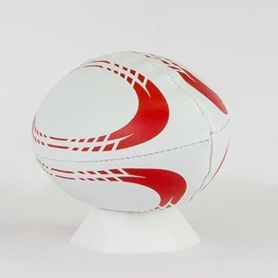 Picture of MINI SIZE 0 SOFT FILLED RUGBY BALL in PVC