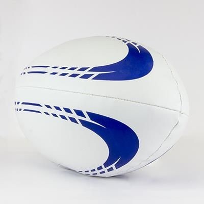 Picture of SIZE 5 SOFT FILLED RUGBY BALL in PVC.