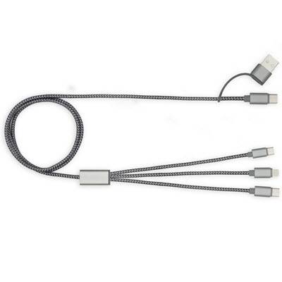 Picture of TRIDENT 2 + RPET 3-IN-1 CABLE in Graphite Grey.