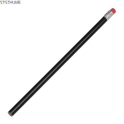 Picture of PENCIL with Rubber in Black.