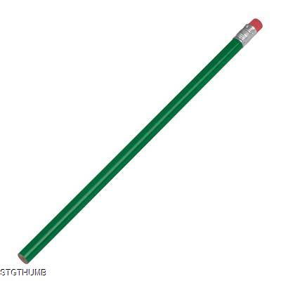 Picture of PENCIL with Rubber in Green.