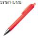 Picture of PLASTIC BALL PEN with Patterns in Red