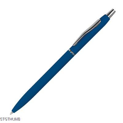 Picture of RUBBER COATED BALL PEN in Blue.