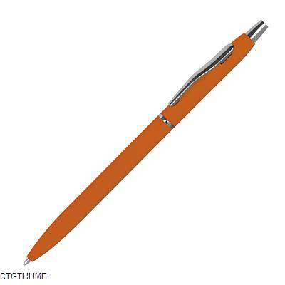 Picture of RUBBER COATED BALL PEN in Orange