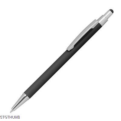 Picture of METALL BALL PEN with Rubber Coating & Touch Function.
