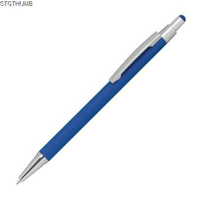 Picture of METALL BALL PEN with Rubber Coating & Touch Function.