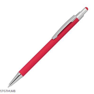 Picture of METALL BALL PEN with Rubber Coating & Touch Function.