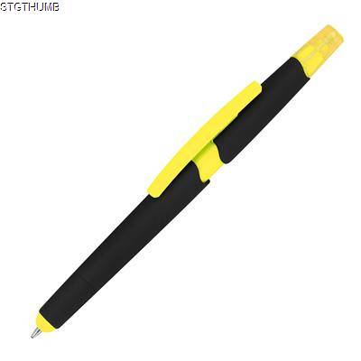 Picture of PLASTIC BALL PEN with Highlighter & Touch Function