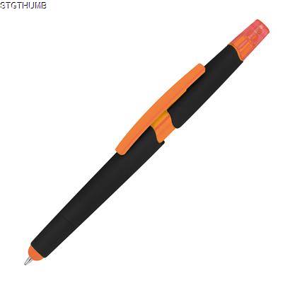 Picture of PLASTIC BALL PEN with Highlighter & Touch Function