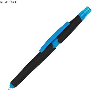 Picture of PLASTIC BALL PEN with Highlighter & Touch Function.