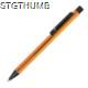 Picture of RETRACTABLE BALL PEN MADE OF METAL in Orange