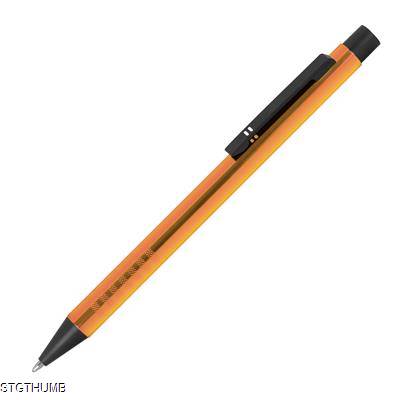 Picture of RETRACTABLE BALL PEN MADE OF METAL in Orange