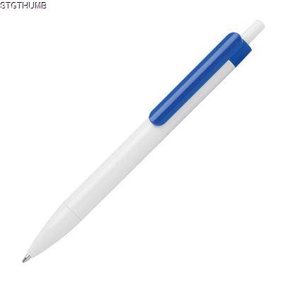 Picture of BALL PEN with Colored Clip in Blue.