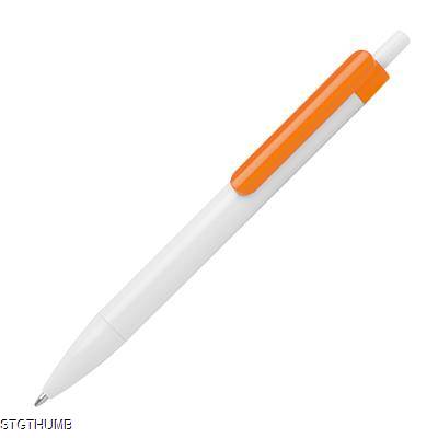 Picture of BALL PEN with Colored Clip in Orange.