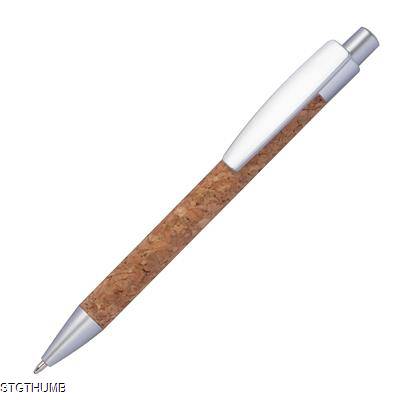 Picture of CORK BALL PEN in Brown.