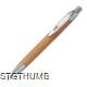 Picture of BAMBOO BALL PEN with Sharp Clip in Beige