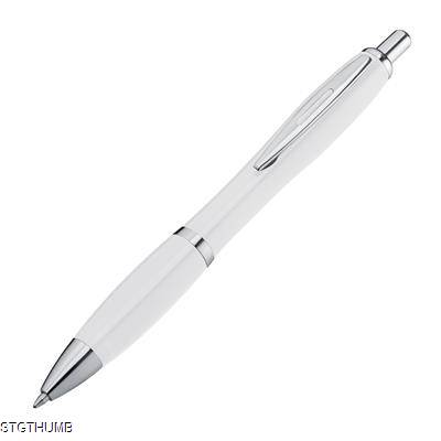 Picture of PLASTIC BALL PEN in White.