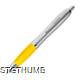 Picture of BALL PEN with Satin Finish in Yellow