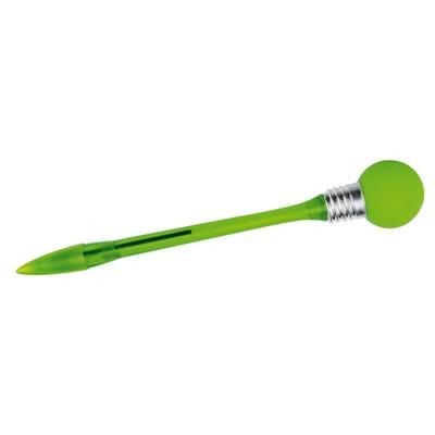 Picture of FLASHING LIGHT UP BALL PEN in Green