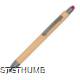 Picture of BALL PEN with Bamboo Coating in Red