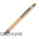 Picture of BALL PEN with Bamboo Coating in Yellow