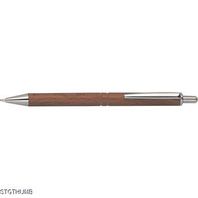 Picture of WOOD BALL PEN in Brown.