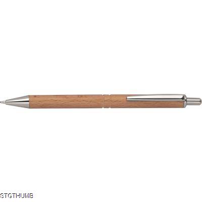 Picture of WOOD BALL PEN in Beige.